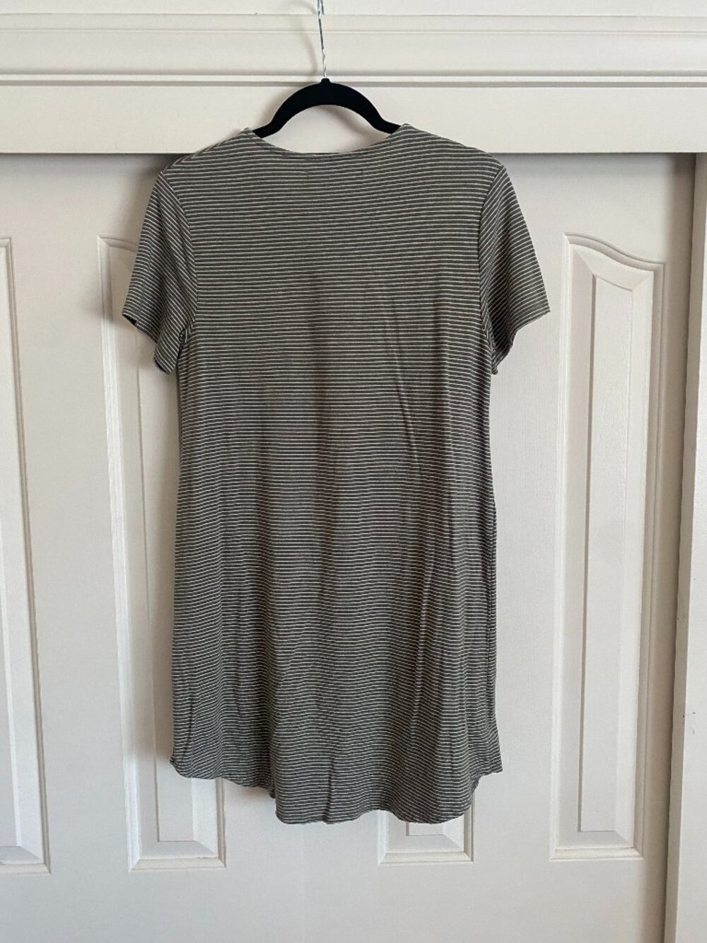 Abercrombie & Fitch S Olive Striped Dress